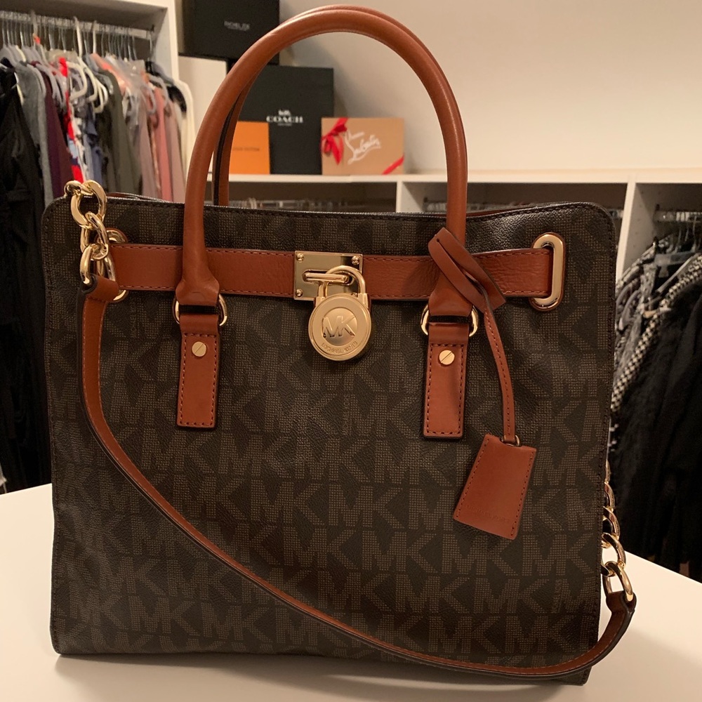 Michael Kors Hamilton Large Brown Tote